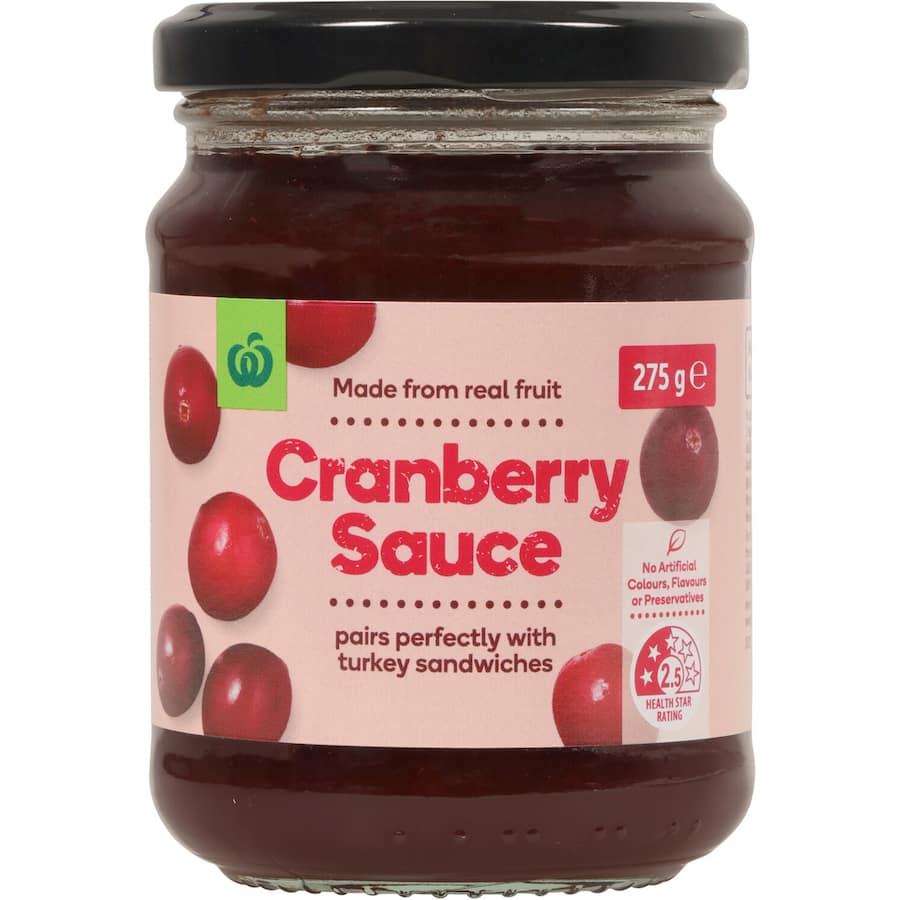 Woolworths Cranberry Sauce 275g