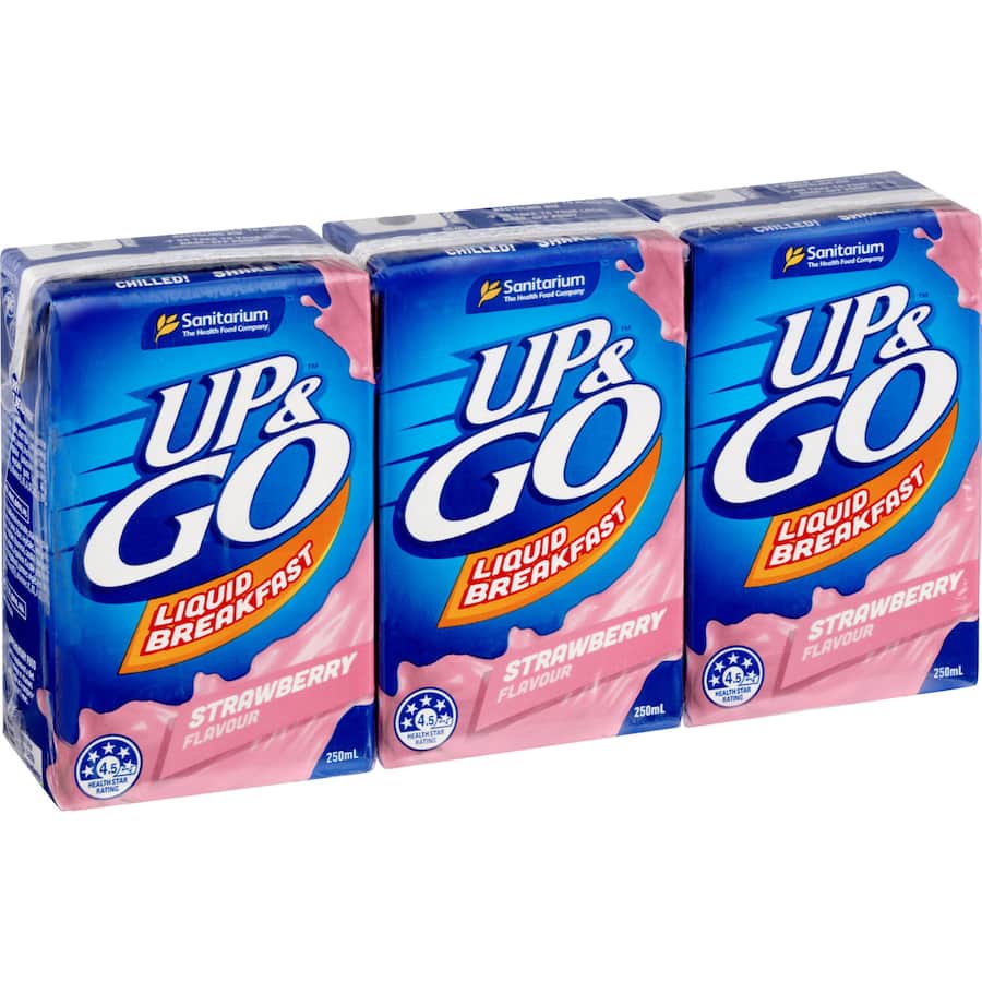 Sanitarium Up & Go Liquid Breakfast Strawberry 3pk 250mL
