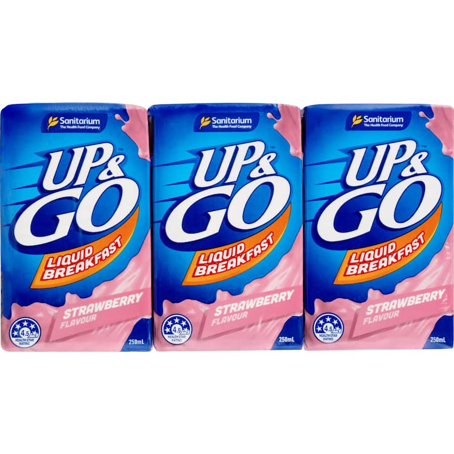 Sanitarium Up & Go Liquid Breakfast Strawberry 3pk 250mL