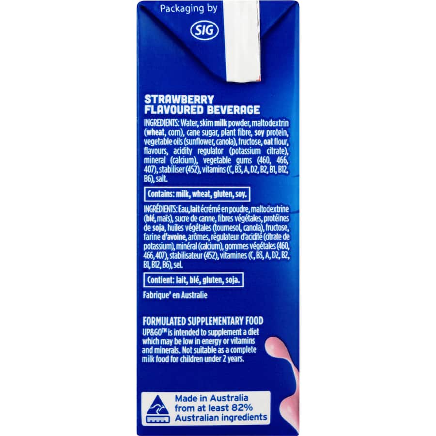 Sanitarium Up & Go Liquid Breakfast Strawberry 3pk 250mL