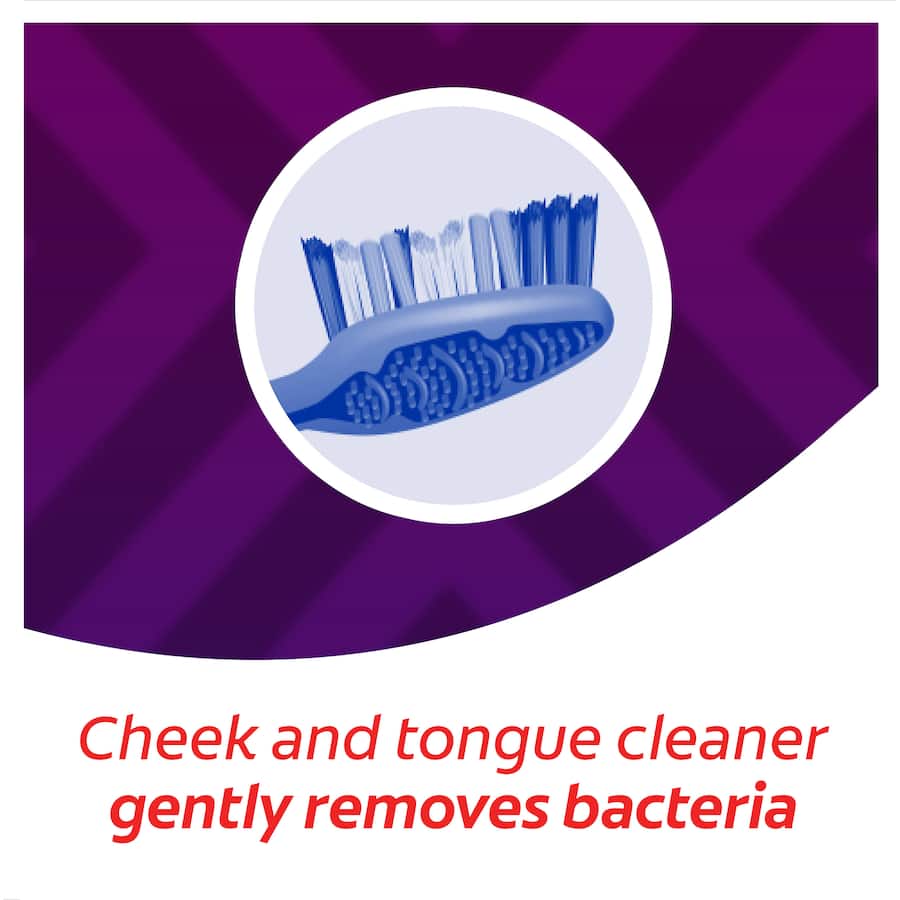 Colgate Zig Zag Toothbrush Value Pack with antibacterial bristles, angled design for effective cleaning, and recyclable materials.