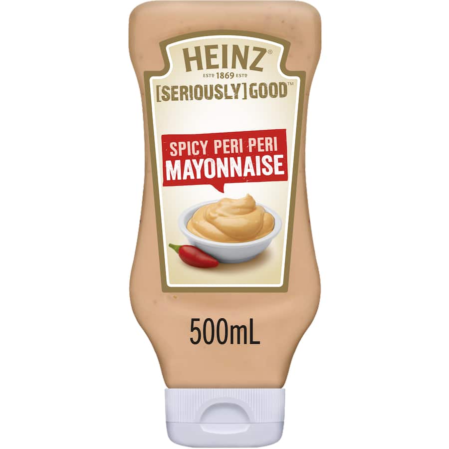 Heinz Seriously Good Mayonnaise Spicy Peri Peri Squeeze bottle 500mL