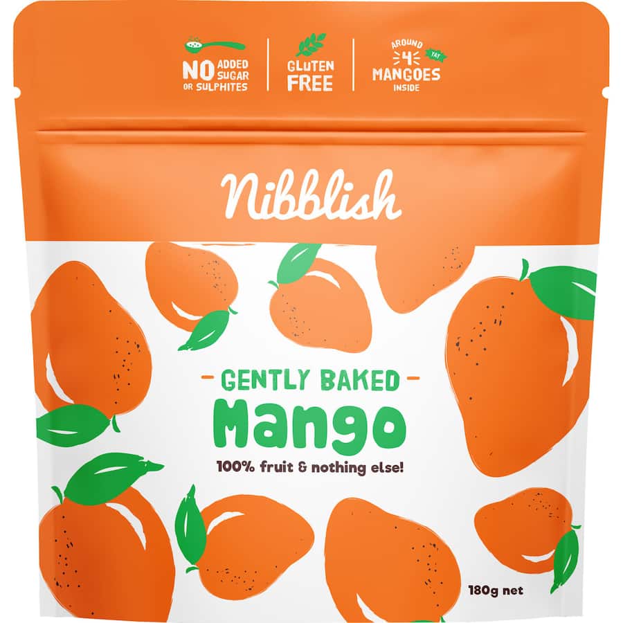 Nibblish Mango Gently Baked 180g