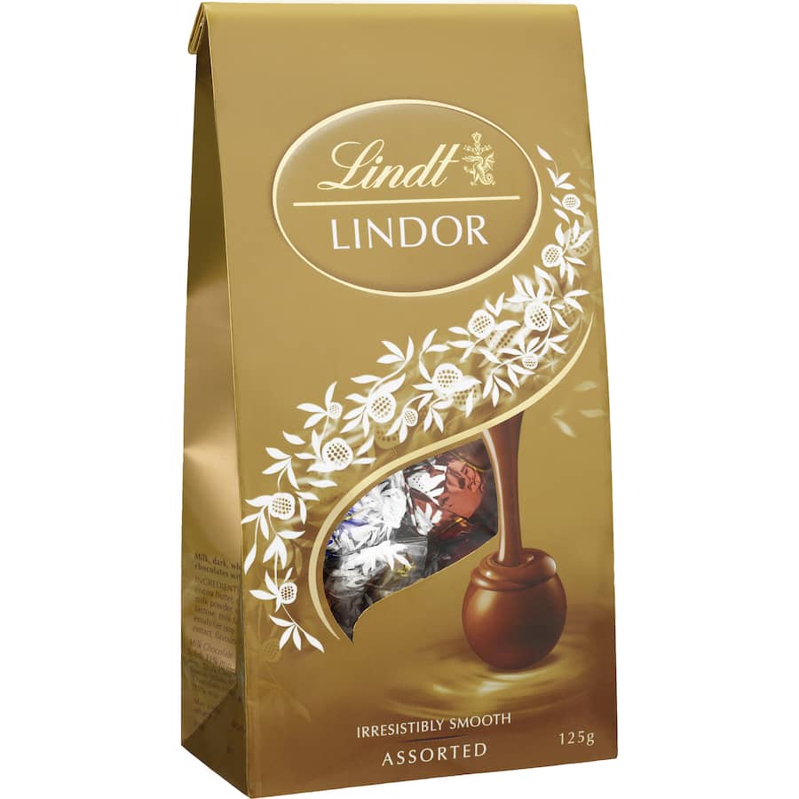 Lindt Lindor Chocolate Sharepack Assorted Collection Pouch bag 125g