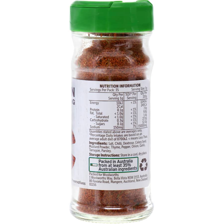 Woolworths Cajun Seasoning  Shaker 35g