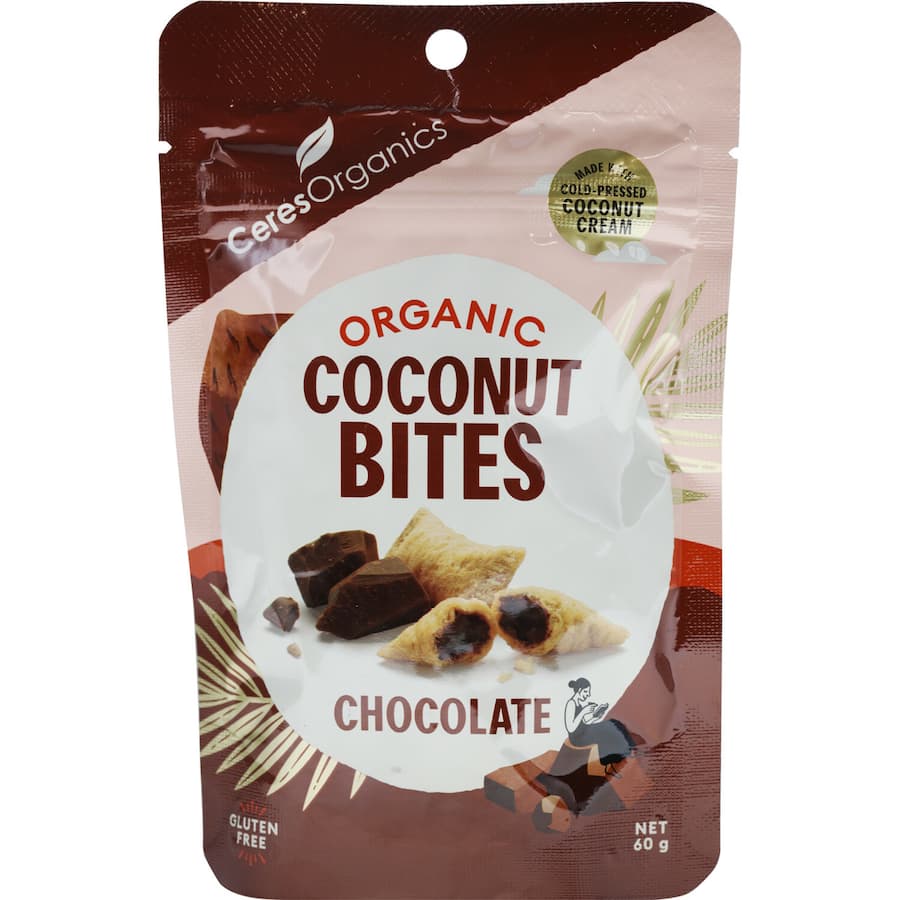 Ceres Organics Coconut Bites Chocolate 60g