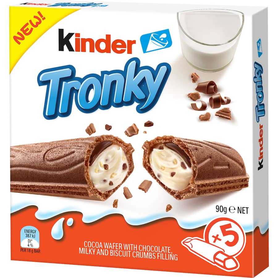 Kinder Tronky Biscuit Bar Multi Pack 5pack