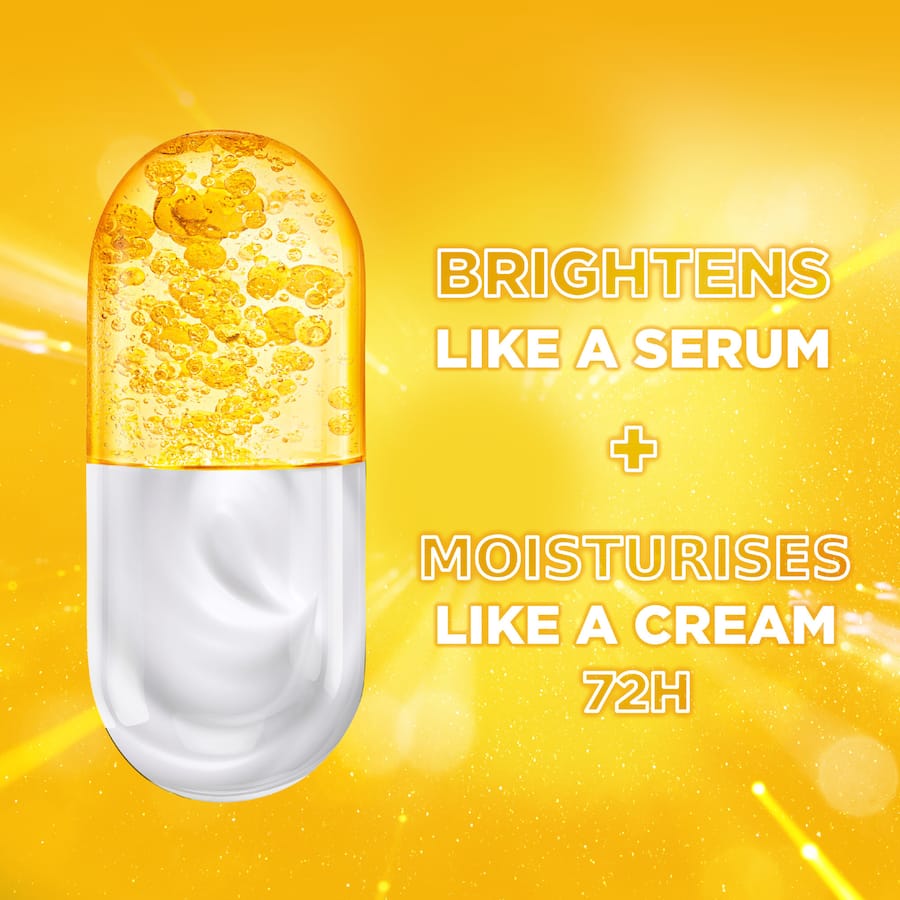Garnier Skin Active Serum Cream Vitamin C: Brightening serum and hydrating cream with 20% Vitamin C & SPF 15 for radiant skin.