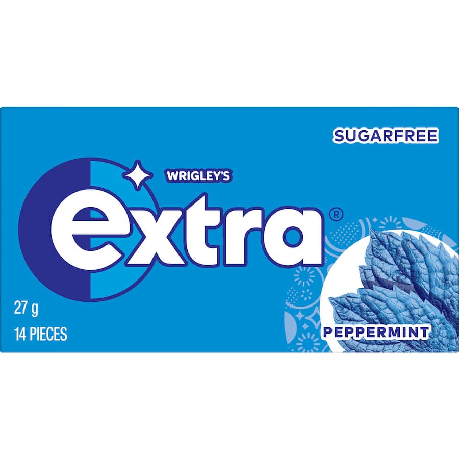 Wrigleys Extra Chewing Gum Peppermint 14 Pieces Envelope 27g