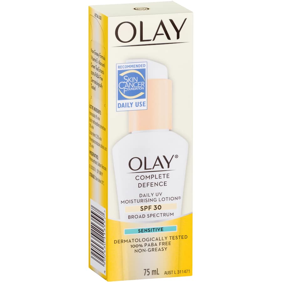 Olay Complete Defense Uv Moisturising Lotion Spf 30 For Sensitive Skin 75mL