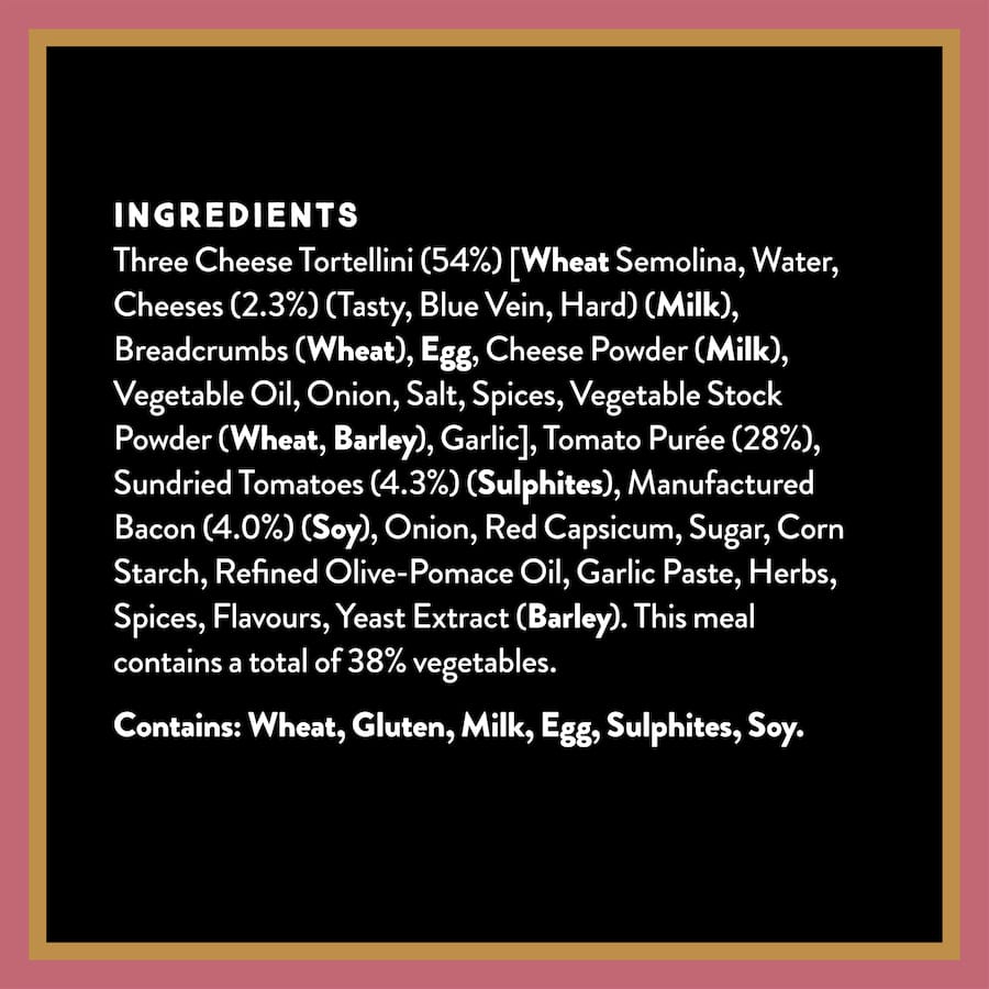 Wattie's Pasta Meal Tortellini In Tomato & Bacon Pouch 350g