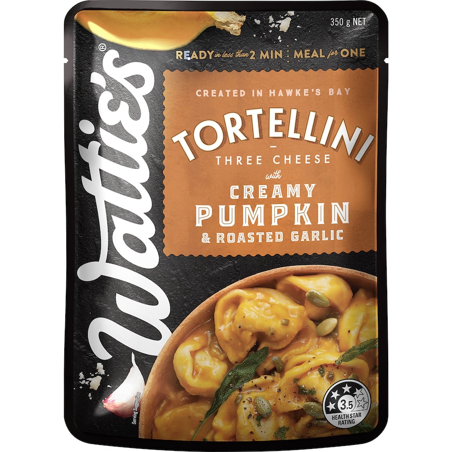 Wattie's Pasta Meal Tortellini In Pumpkin & Garlic Pouch 350g