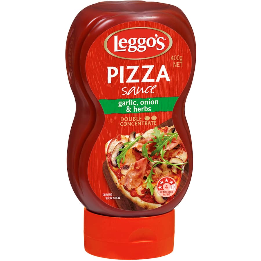 Leggo's Pizza Sauce Garlic, Onions & Herbs Squeeze bottle 400g
