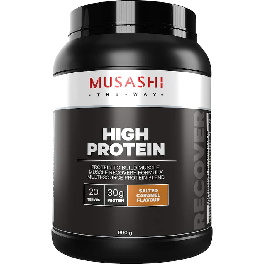Musashi High Protein Powder Salt Caramel 900g
