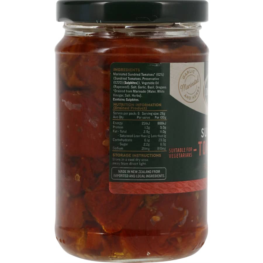 Delmaine Sundried Tomatoes Marinated 270g