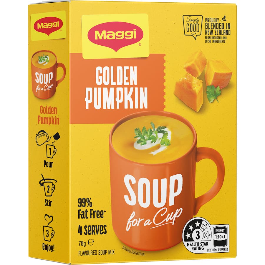 Maggi Soup For A Cup Instant Soup Golden Pumpkin 78g 4pack