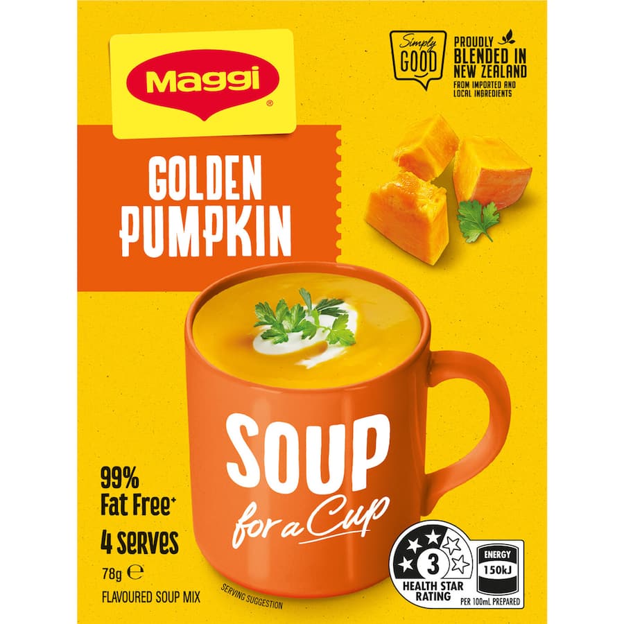 Maggi Soup For A Cup Instant Soup Golden Pumpkin 78g 4pack