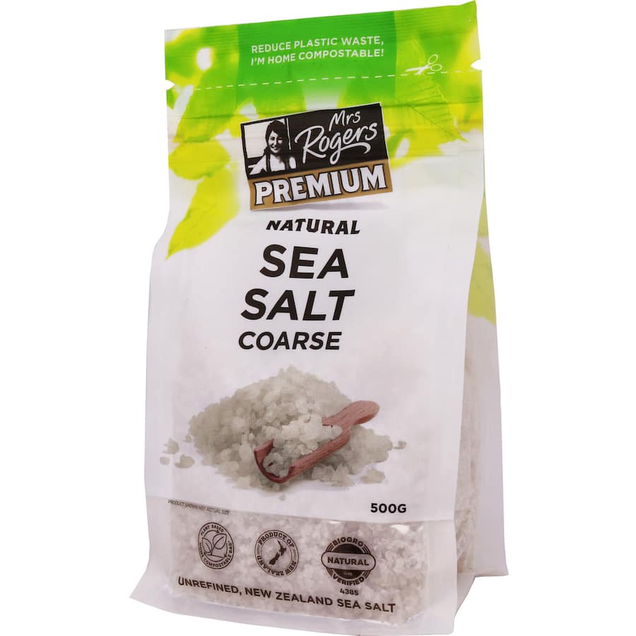 Mrs Rogers Sea Salt Coarse Resealable bag 500g