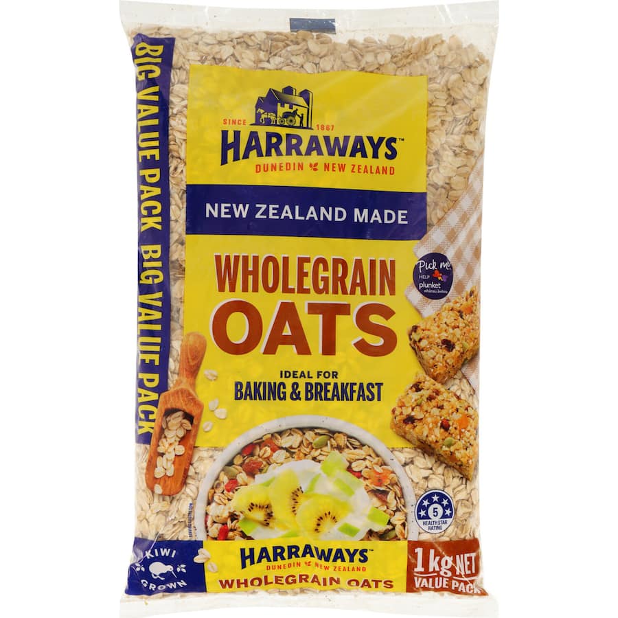 Harraways Oats Wholegrain Traditional 1kg