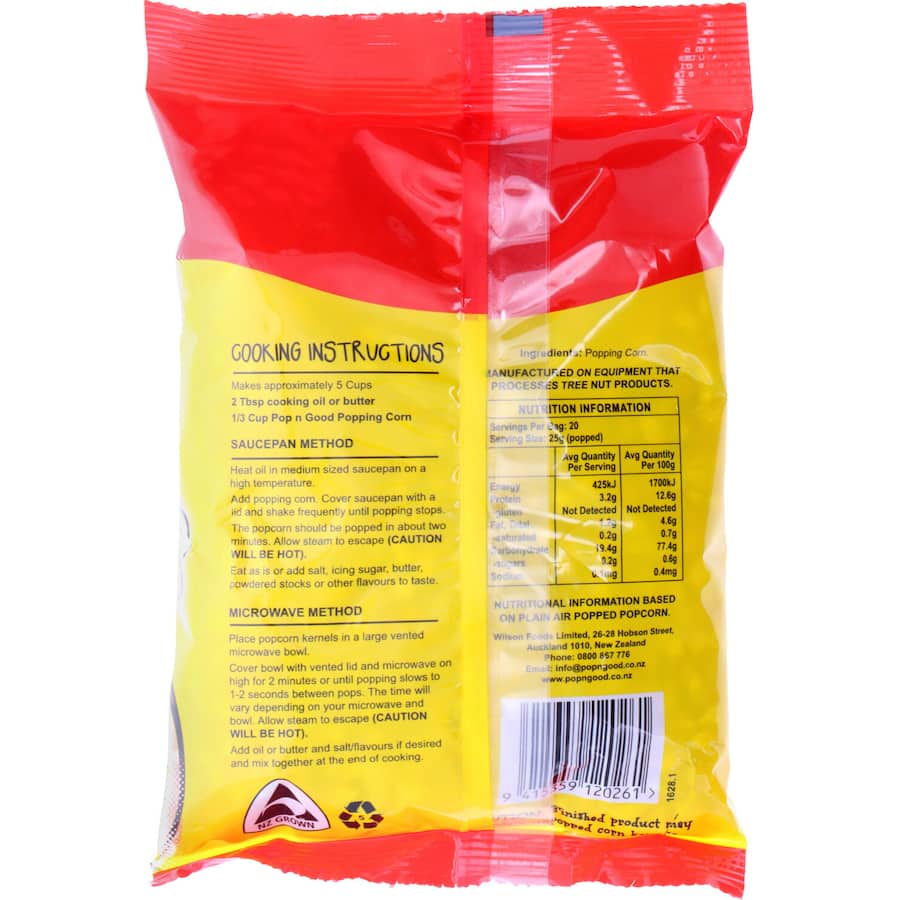 Pop N Good Popping Corn 500g