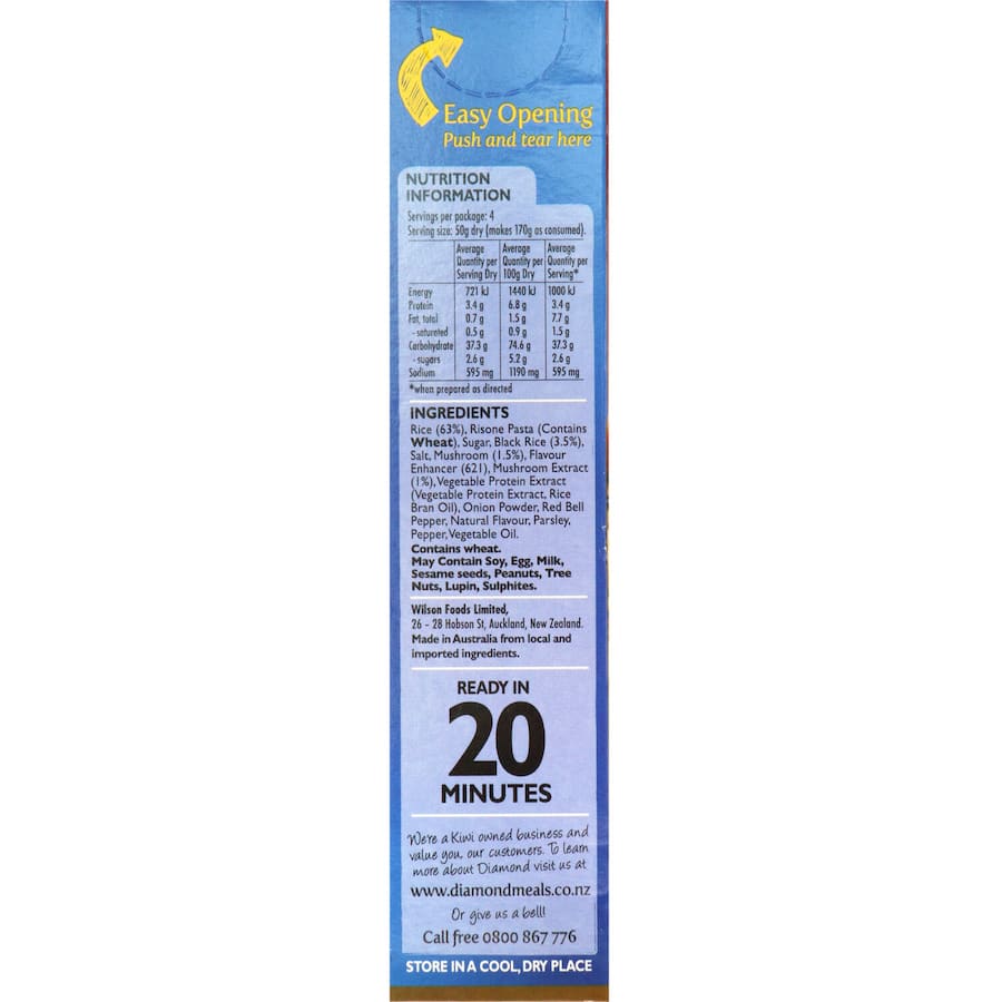 Diamond Rice Risotto Mushroom 200g