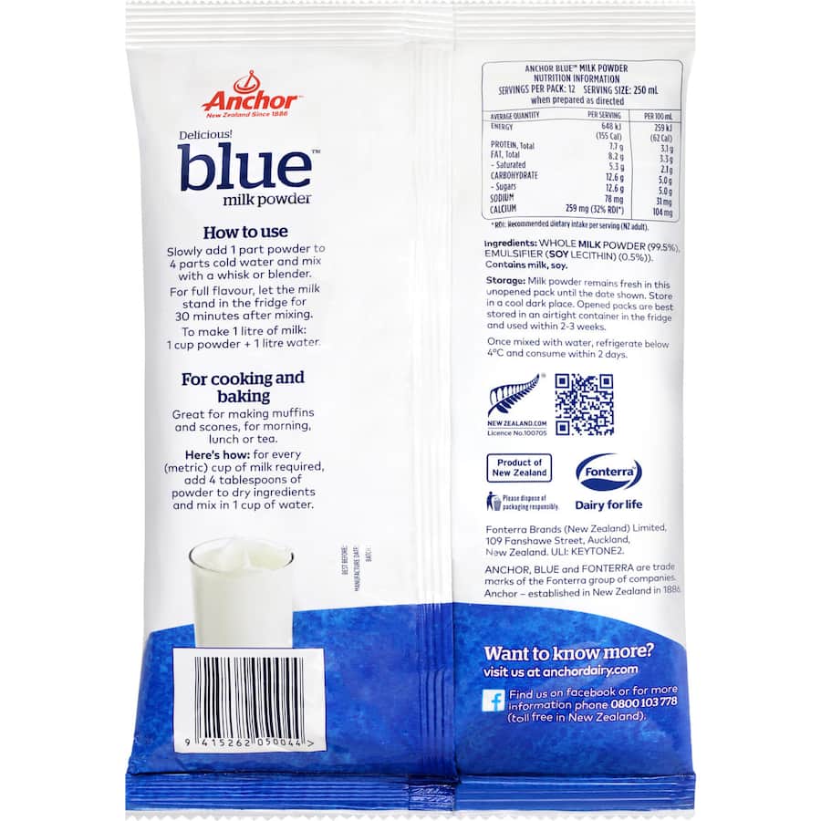 Anchor Milk Powder Instant Bag 400g