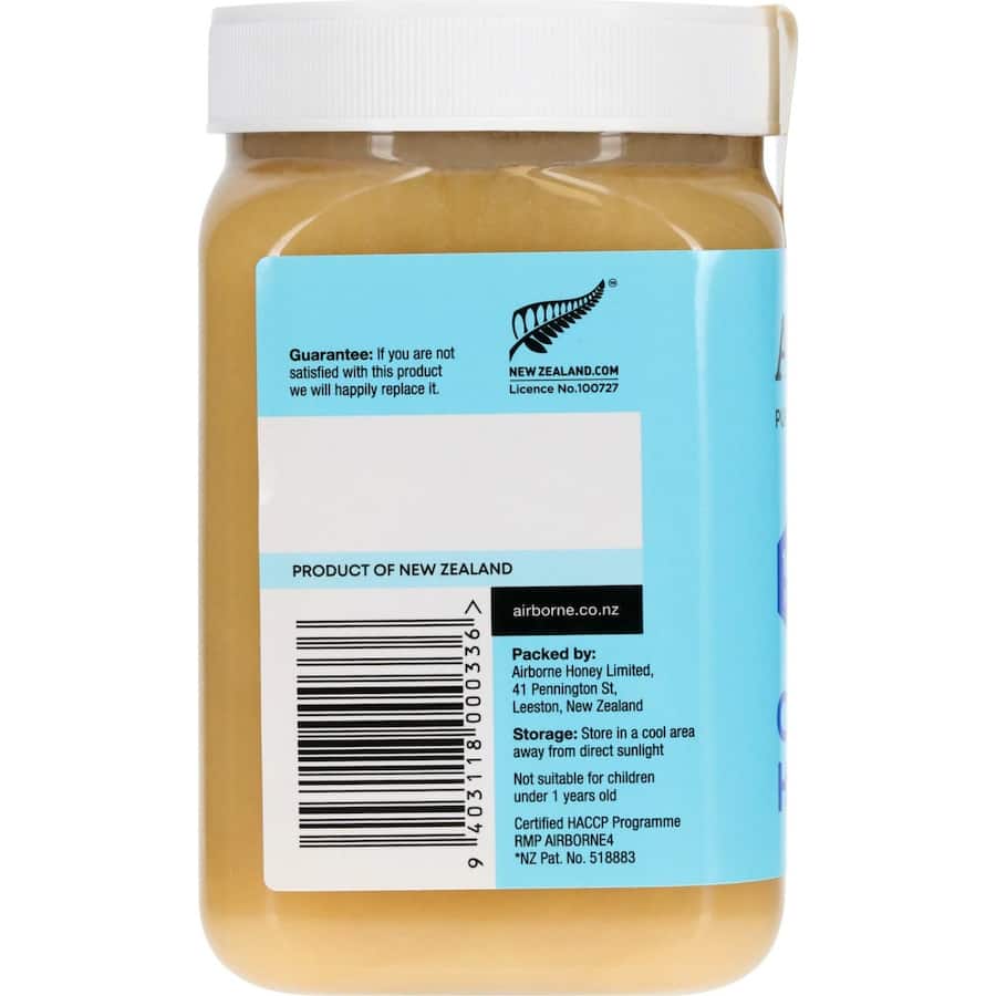 Airborne Clover Honey Creamed 500g