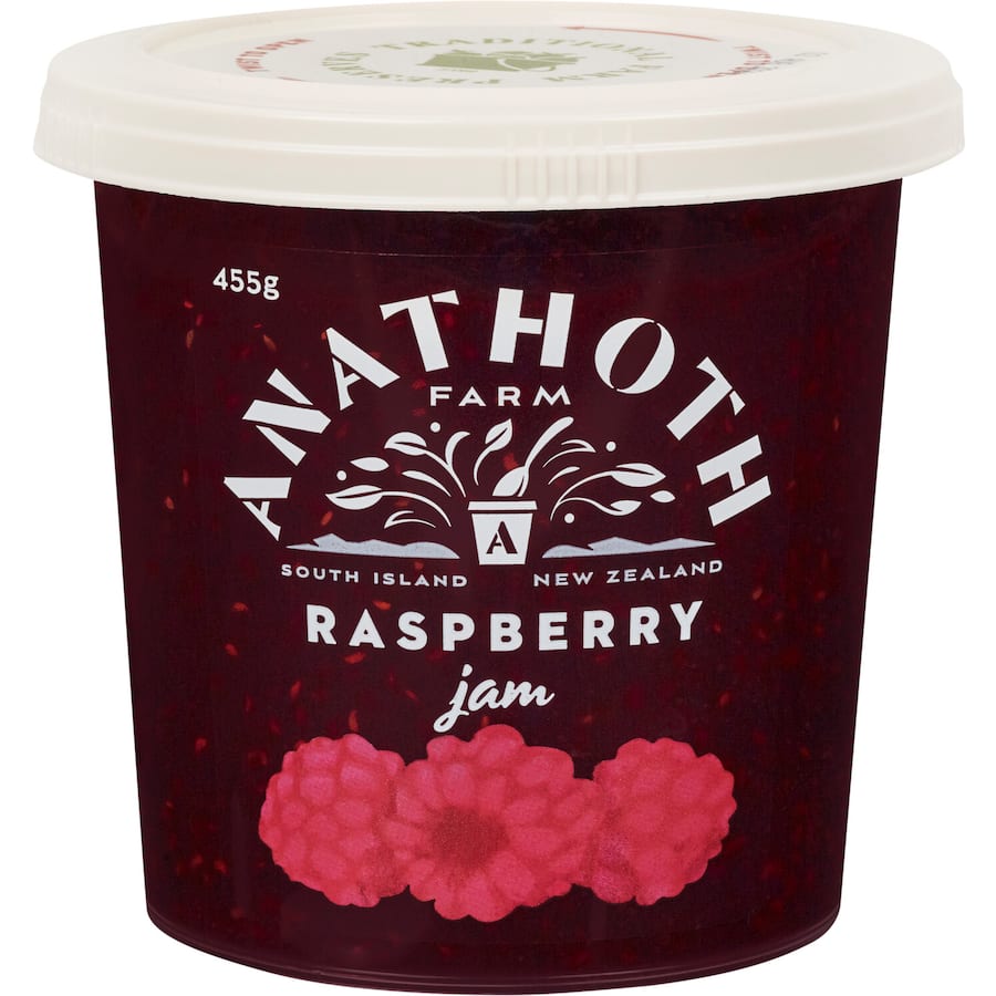 Anathoth Farm Raspberry Jam  Ptl 455g