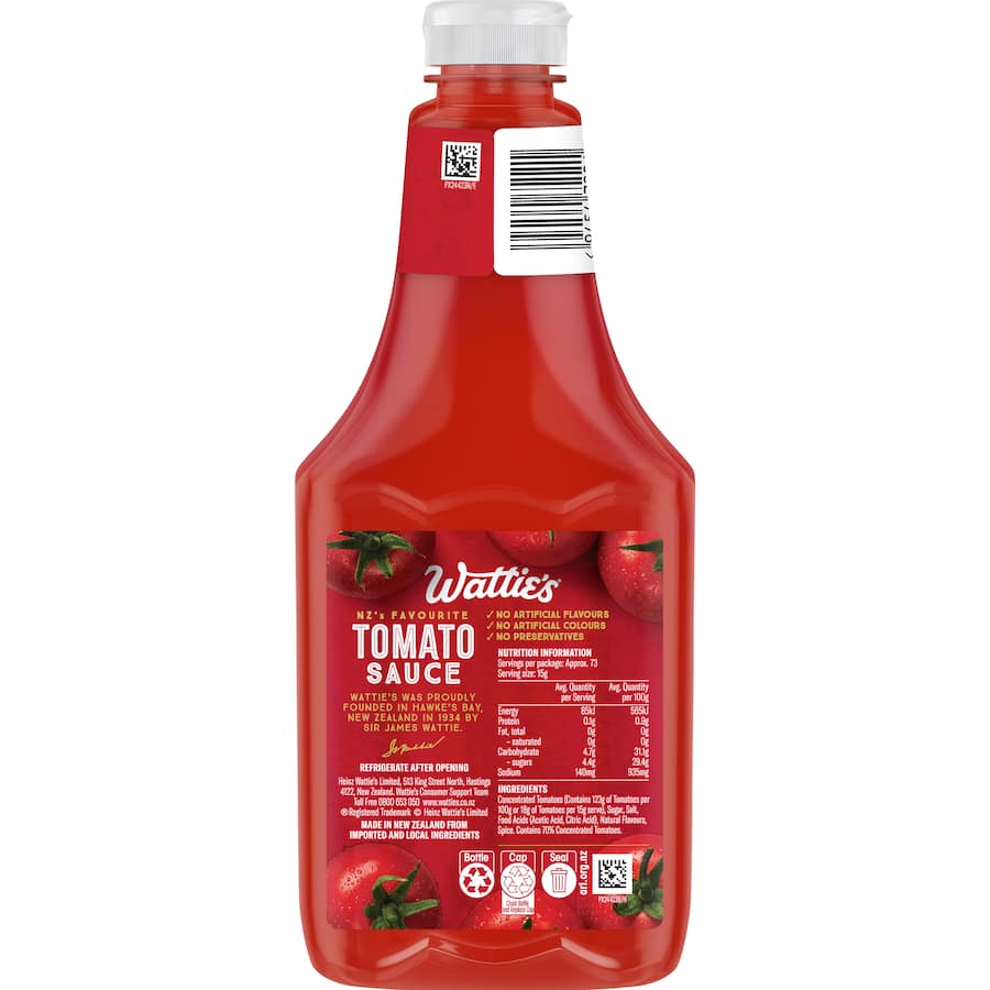 Wattie's Tomato Sauce Bottle 1L