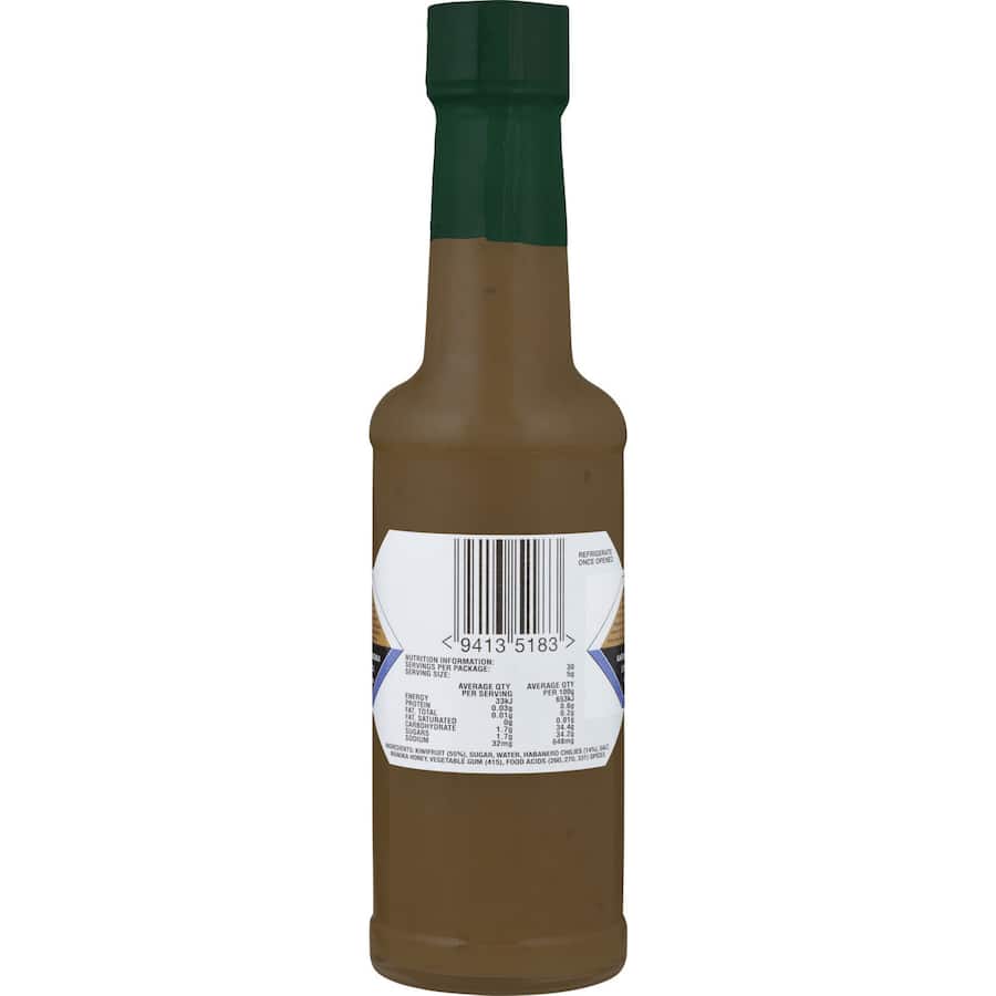 Tangy Waha Wera Kiwifruit Sauce with spicy habanero, perfect for marinades, dips, and enhancing grilled dishes.