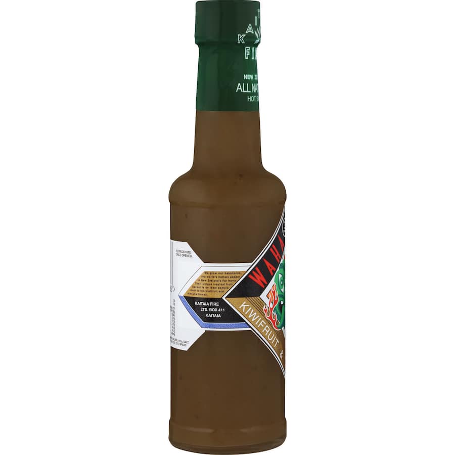 Waha Wera Kiwifruit Sauce & Habanero, a zesty blend of kiwi and spicy habanero for grilling and dips.