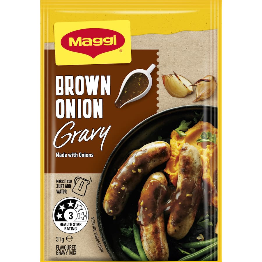Maggi Instant Gravy Mix Brown Onion Sachet 31g