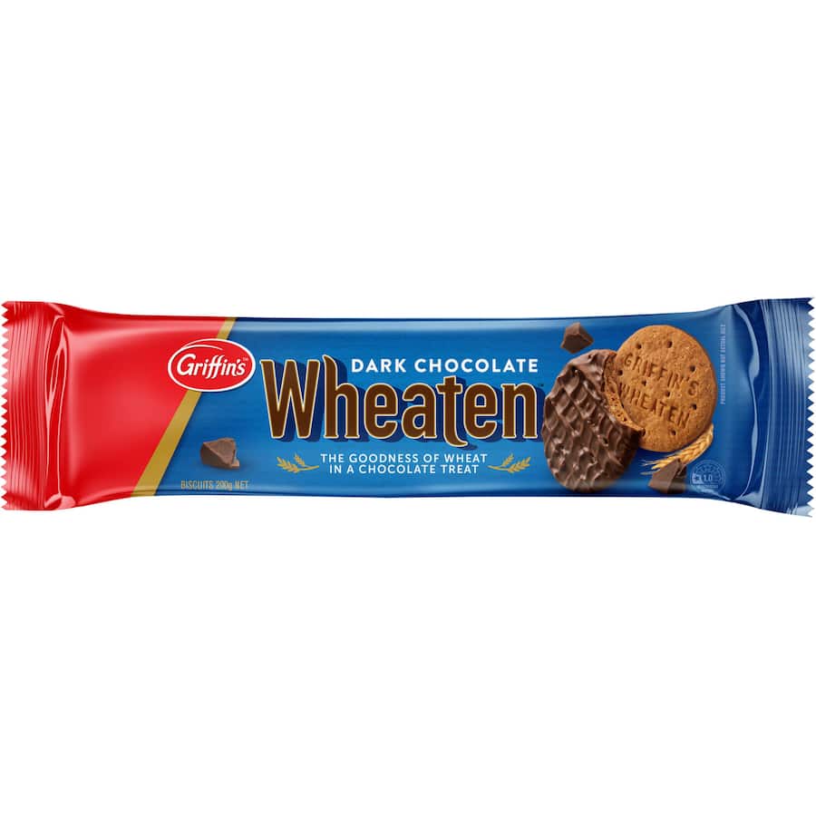 Griffins Chocolate Biscuits Wheaten Dark Pkt 200g