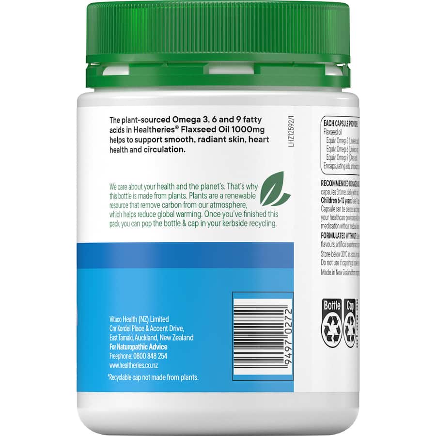 Healtheries Flax Seed Oil 1000mg 100pack