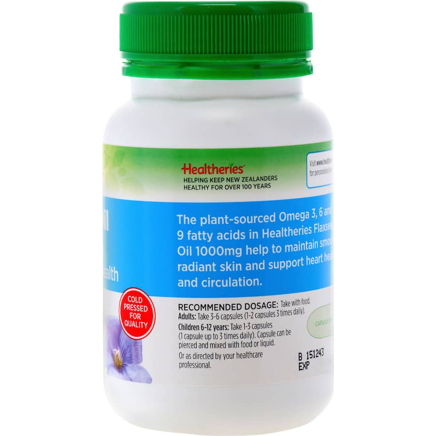 Healtheries Flax Seed Oil 1000mg 100pack