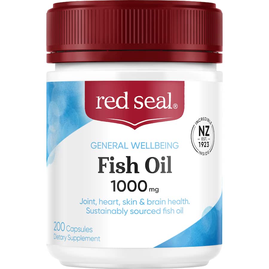 Red Seal Fish Oil 1000mg Capsules 200pack