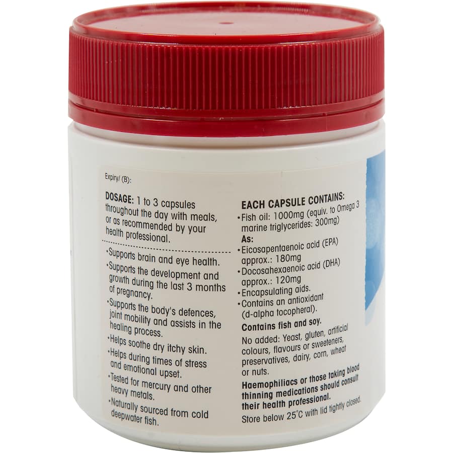 Red Seal Fish Oil 1000mg Capsules 200pack