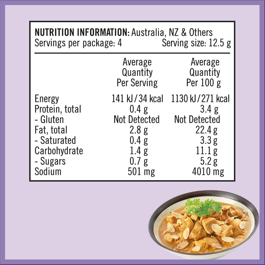 Asian Home Gourmet Recipe Base Korma Curry Sachet 50g