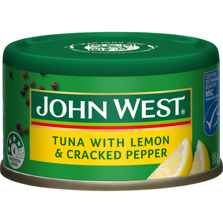 John West Tempters Tuna Lemon & Cracked Pepper Tear tab can 95g