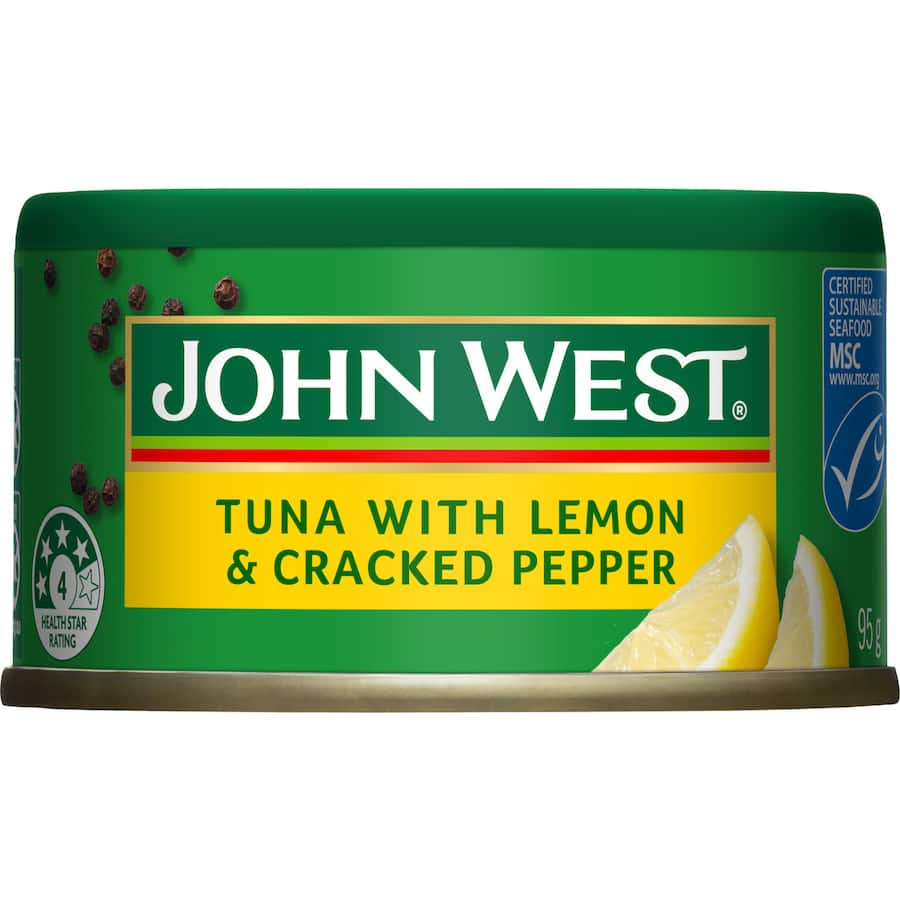 John West Tempters Tuna Lemon & Cracked Pepper Tear tab can 95g
