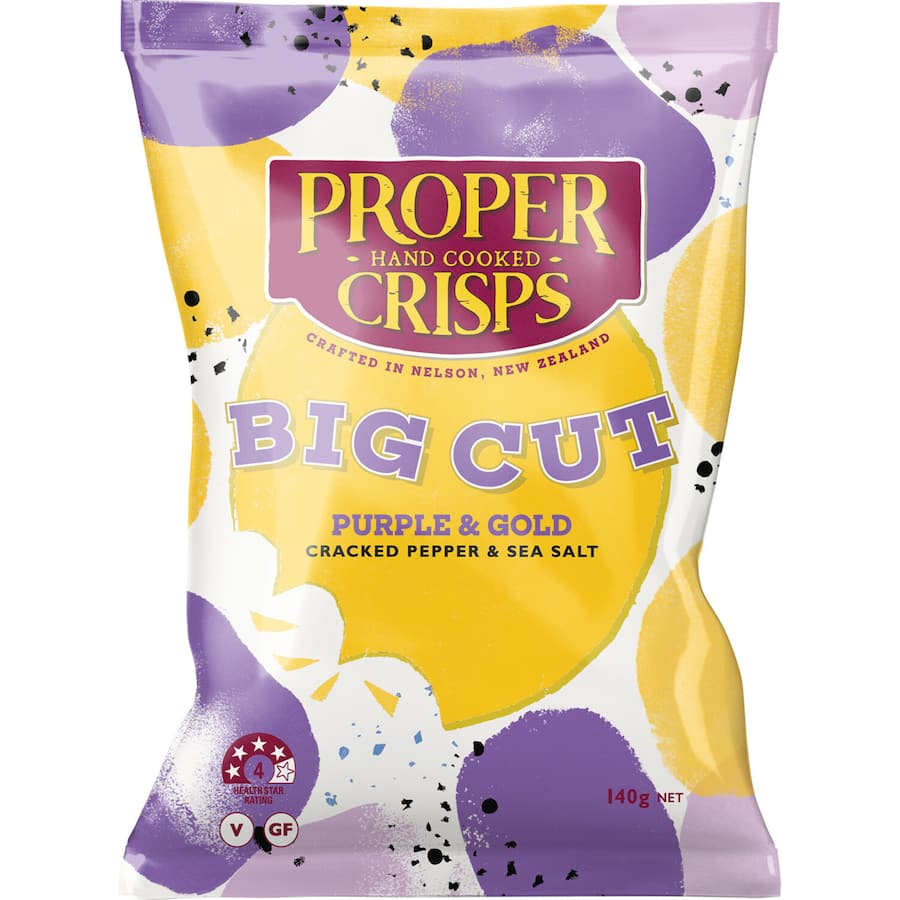 Proper Crisps Big Cut Chips Purple & Gold