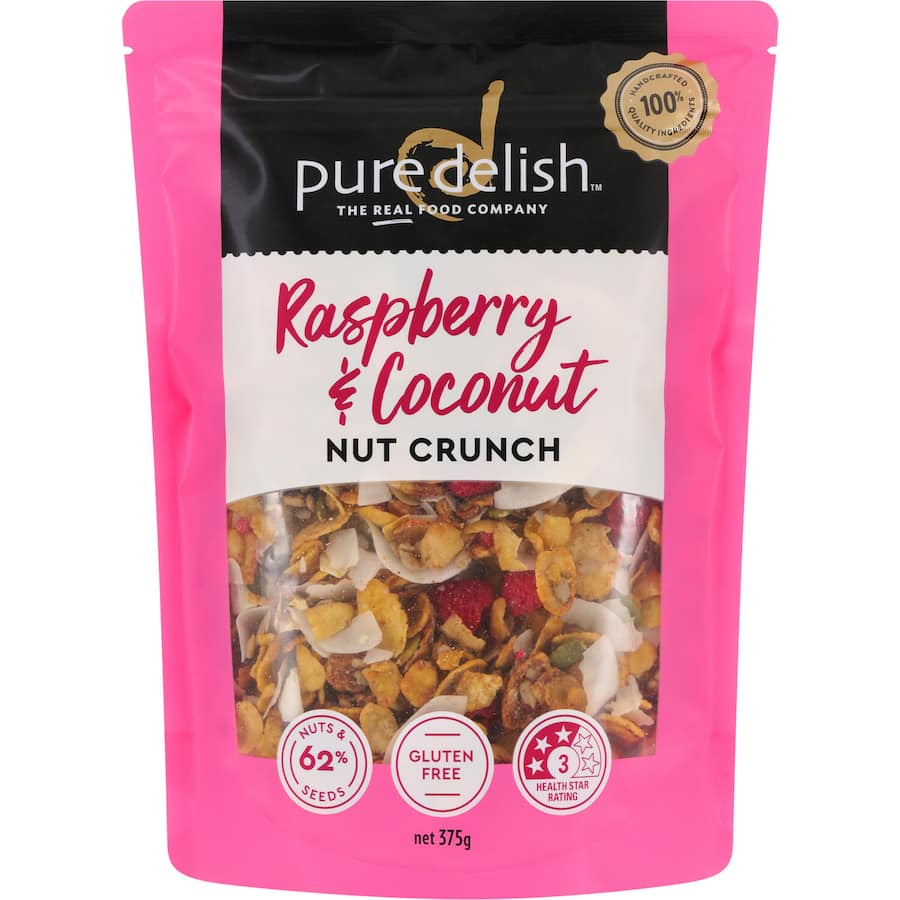 Pure Delish Cereal Nut Crunch Raspberry & Coconut
