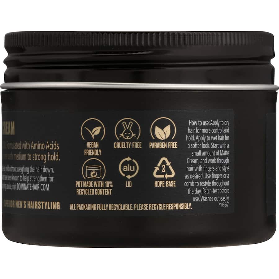 Dominate Hair Product Matte Cream 100g