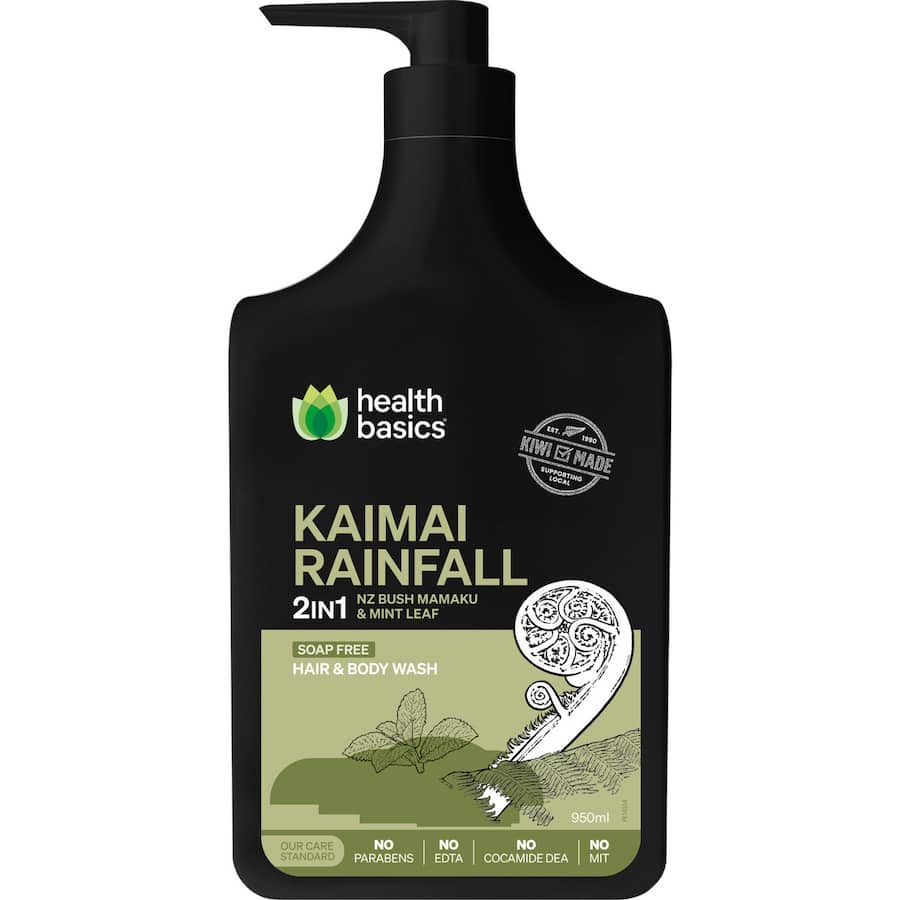 Health Basics Body Wash Kaimai Rainfall 950mL