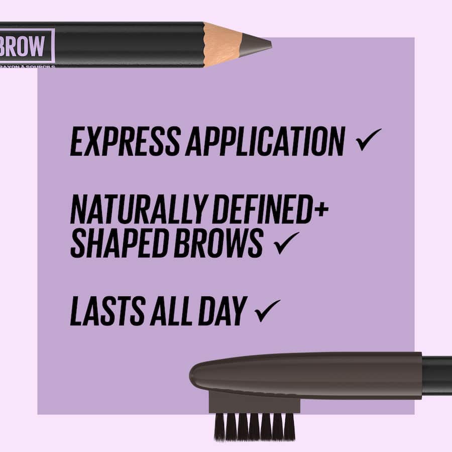 Maybelline Eyebrow Pencil Deep Brown 1g