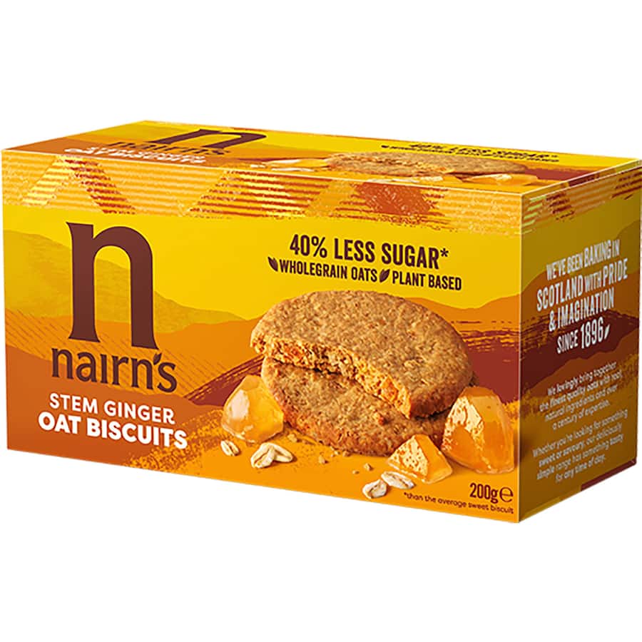 Nairn's Oat Biscuits Stem Ginger 200g