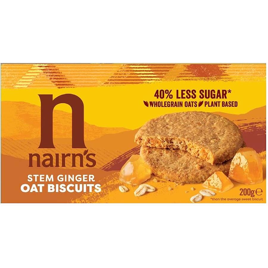Nairn's Oat Biscuits Stem Ginger 200g