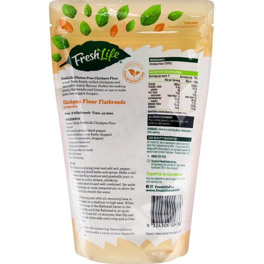 Freshlife Chickpea Flour Gluten Free 450g