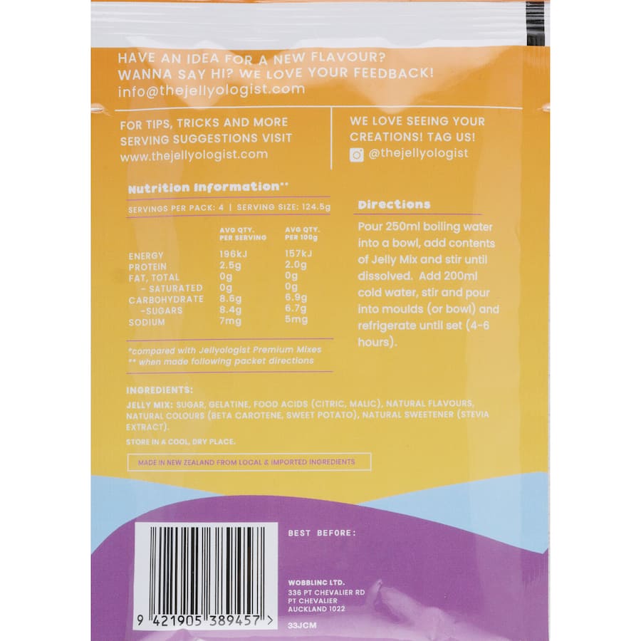 The Jellyologist Jelly Crystals Classic Mango