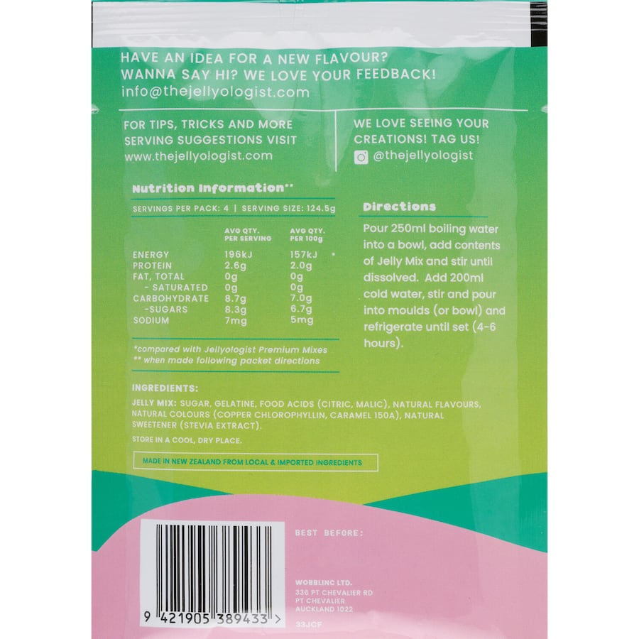 The Jellyologist Jelly Crystals Classic Feijoa